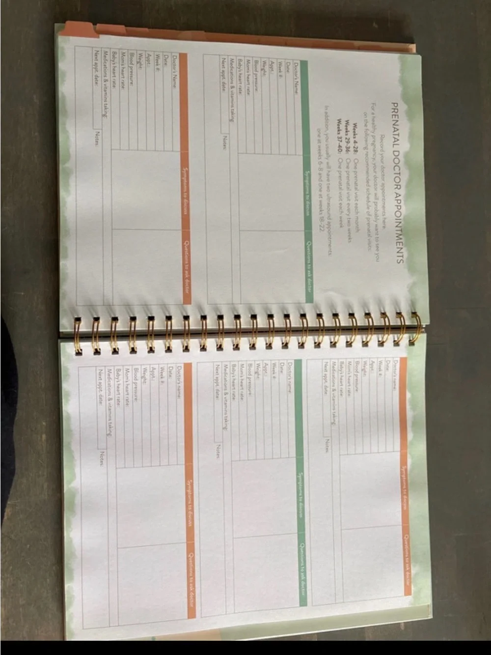 Mom to be planner